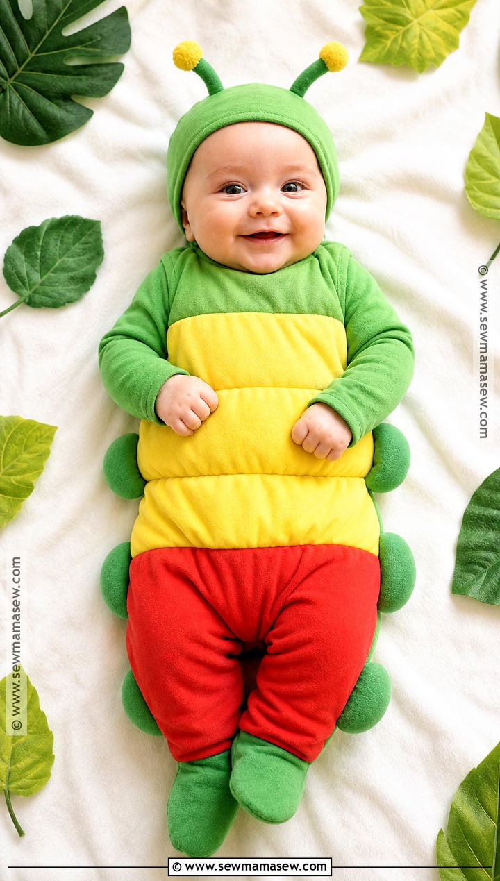 Infant Caterpillar Costume - 35 infant halloween costumes