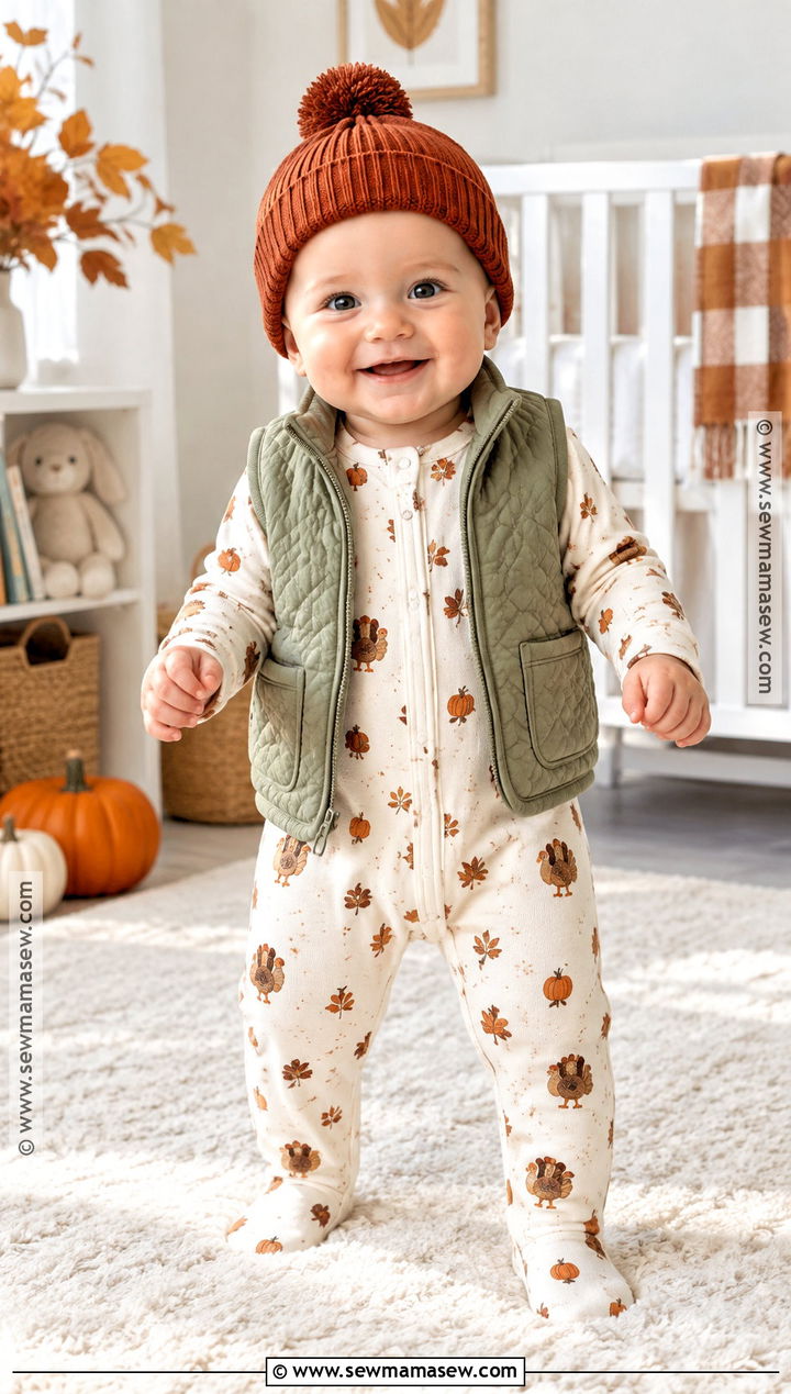 Infant First Thanksgiving Pajama Outfit - 15 infant thanksgiving outfit ideas