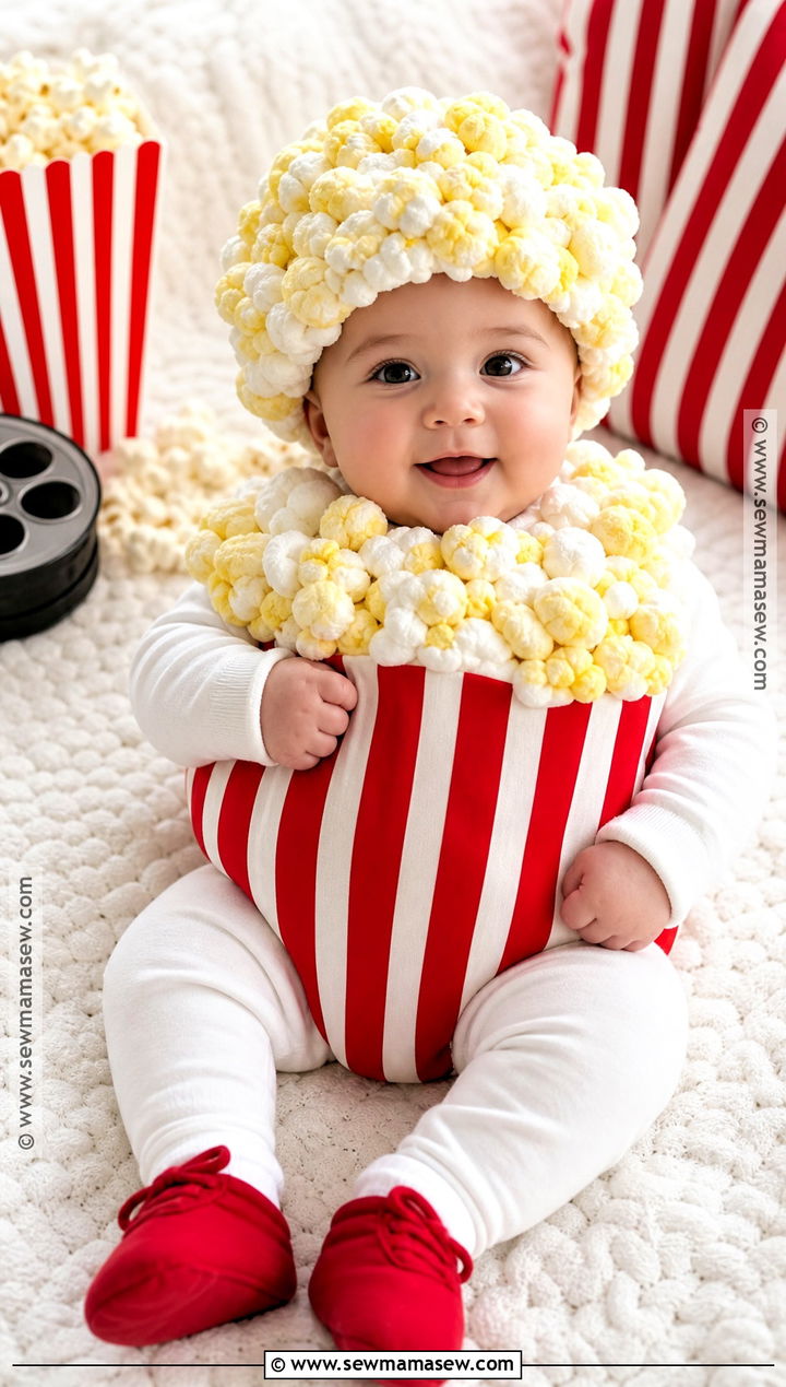 Infant Popcorn Costume - 35 infant halloween costumes