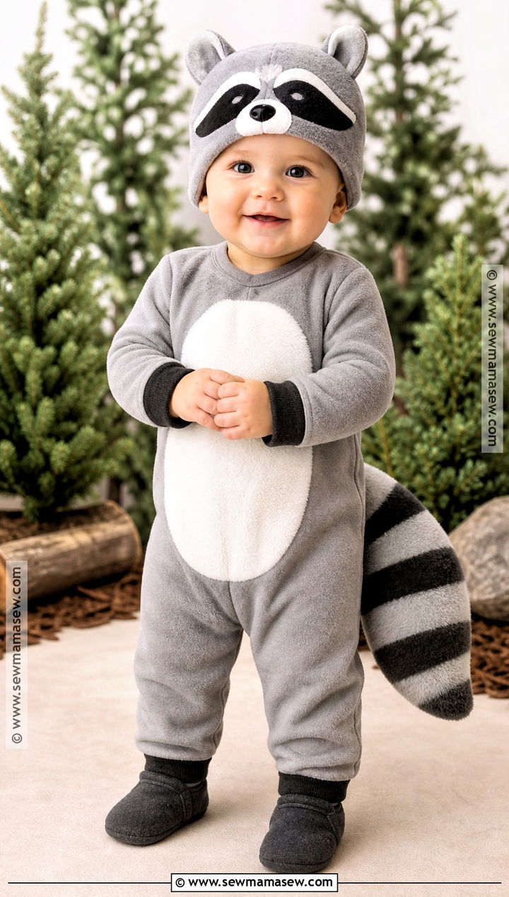 Infant Raccoon Costume - 35 infant halloween costumes