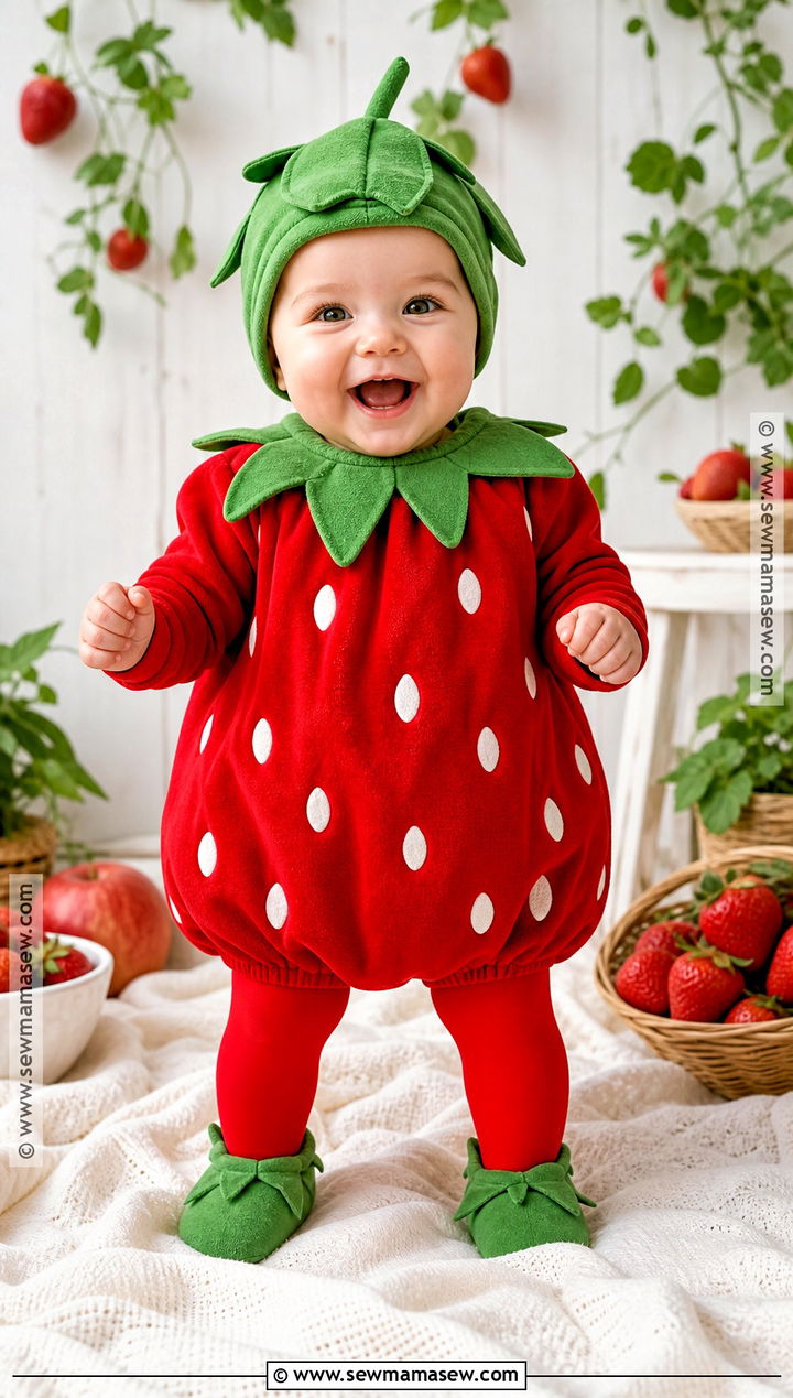Infant Strawberry Costume - 35 infant halloween costumes
