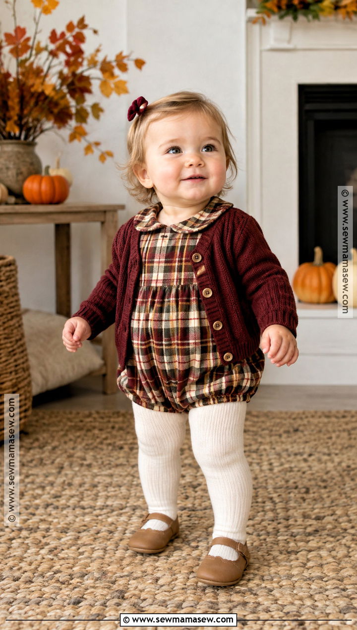 Infant Thanksgiving Plaid Romper Outfit - 15 infant thanksgiving outfit ideas