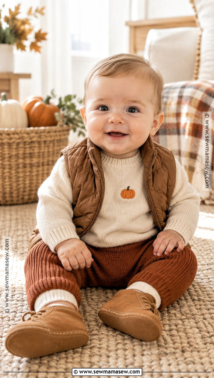 Infant Thanksgiving Pumpkin Knit Outfit - 15 infant thanksgiving outfit ideas