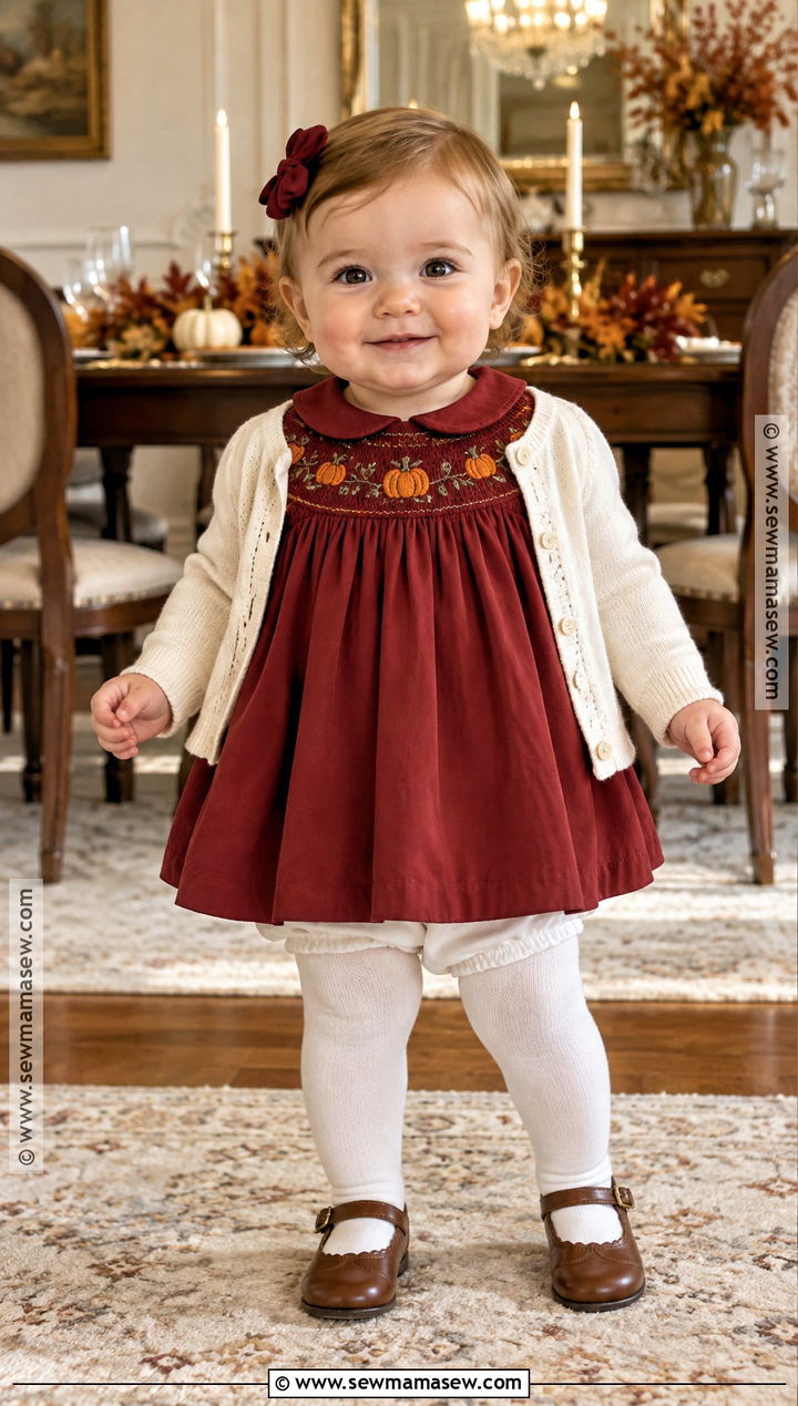 Infant Thanksgiving Smocked Dress Outfit - 15 infant thanksgiving outfit ideas