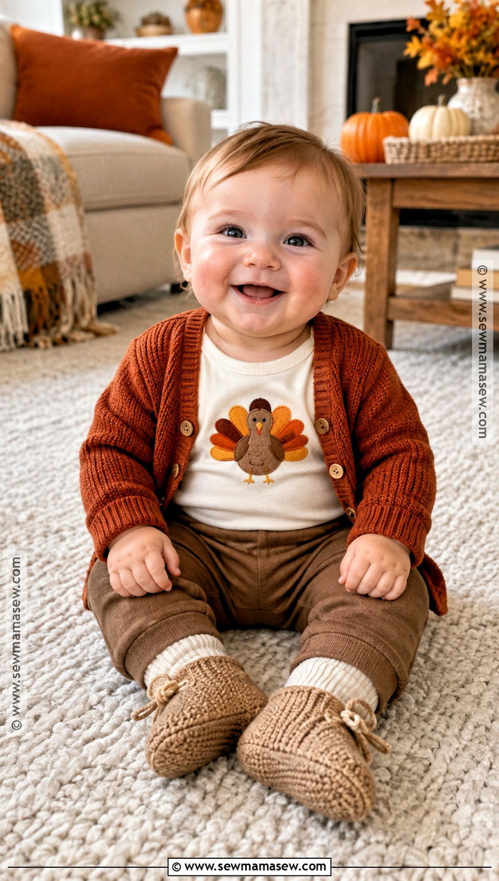 Infant Thanksgiving Turkey Bodysuit Outfit - 15 infant thanksgiving outfit ideas