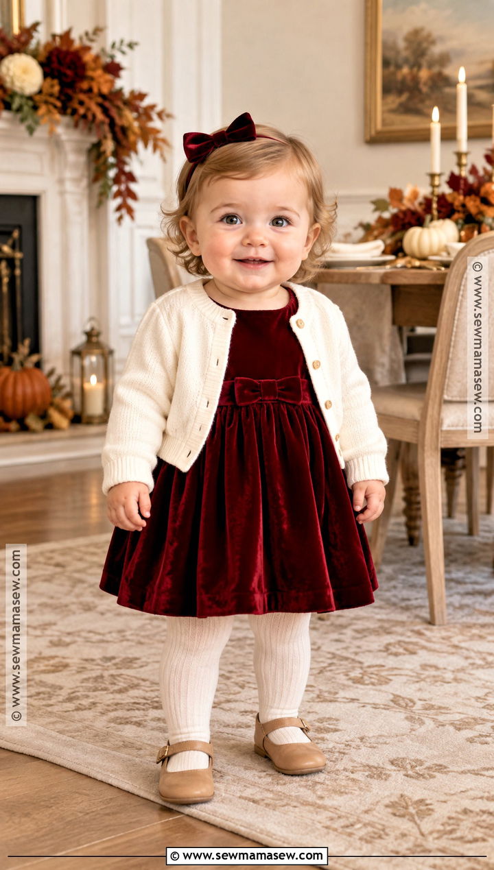 Infant Thanksgiving Velvet Dress Outfit - 15 infant thanksgiving outfit ideas