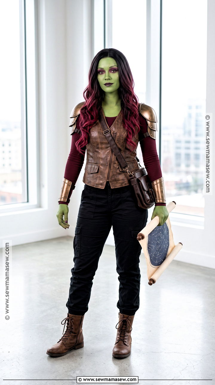 Infinity War Gamora Costume With Brown Vest - 35 gamora costume ideas