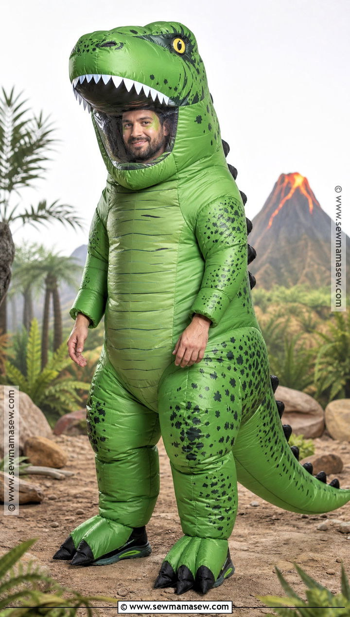 Inflatable Dinosaur Costume With Hidden Sneakers - 45 Halloween Costumes for Men