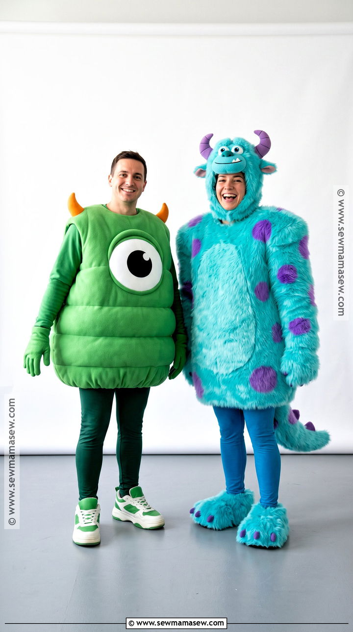 Inflatable Look Mike And Sully Costume - 35 mike and sully costume ideas