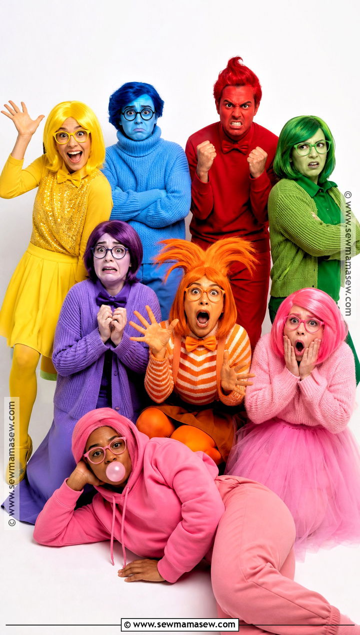 Inside Out Emotion Group Costume - 50 group costume ideas
