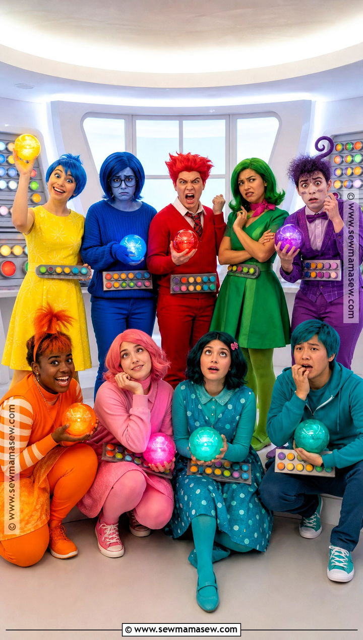 Inside Out Emotions Group Costume - 30 halloween costumes for big groups