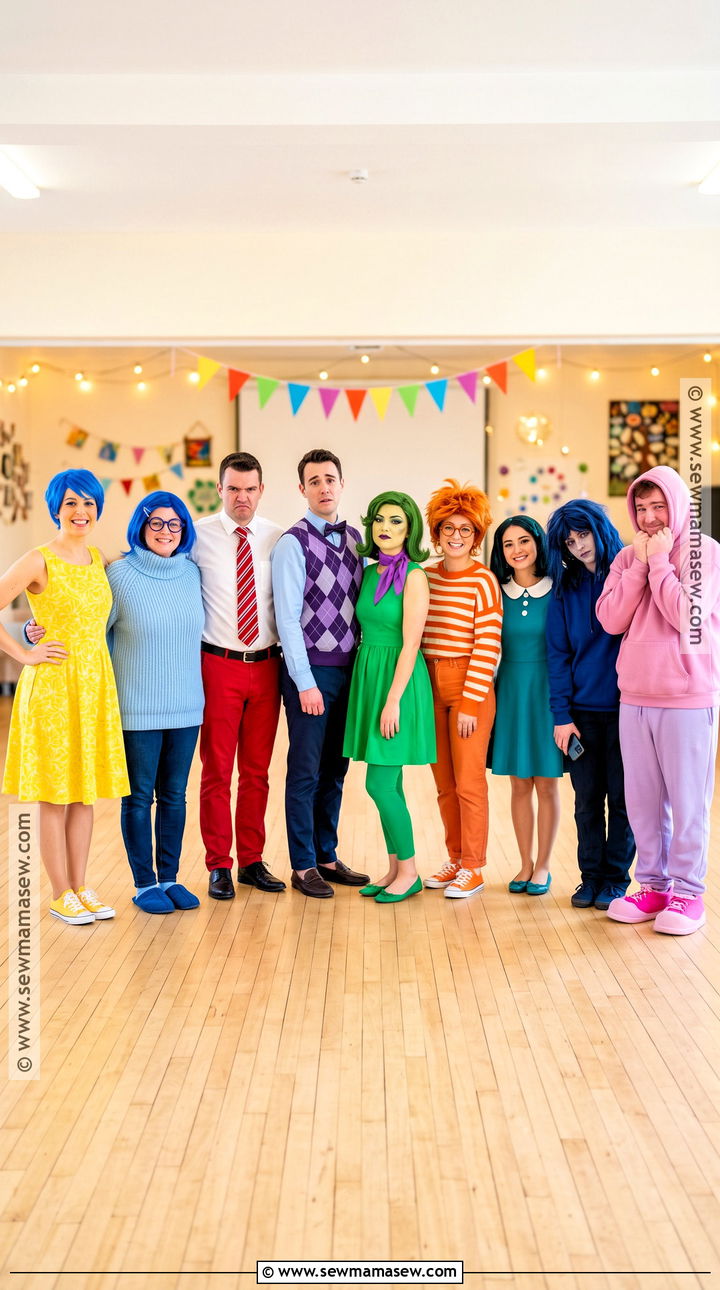 Inside Out Emotions Team Costume - 35 team costume ideas