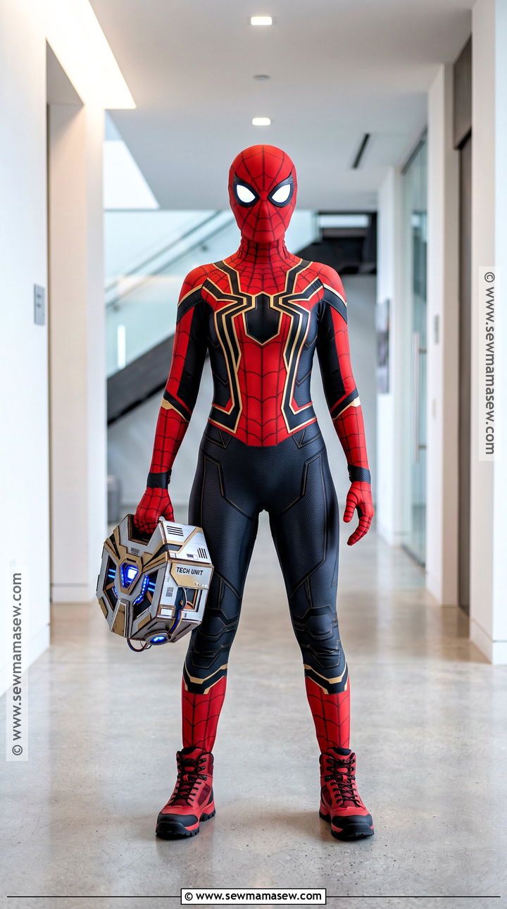 Integrated Suit Spider Man Costume - 35 spiderman halloween costume ideas