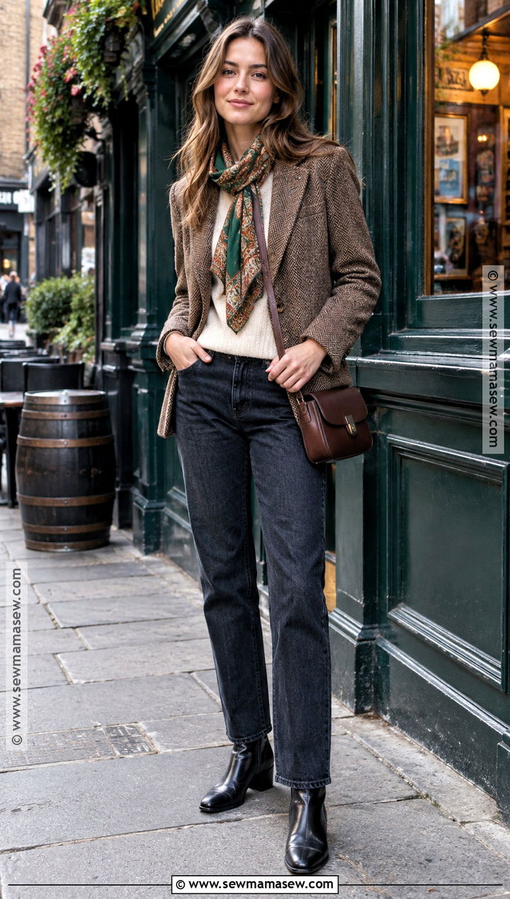 Ireland Blazer And Jeans Pub Outfit - 15 Ireland In October Outfits