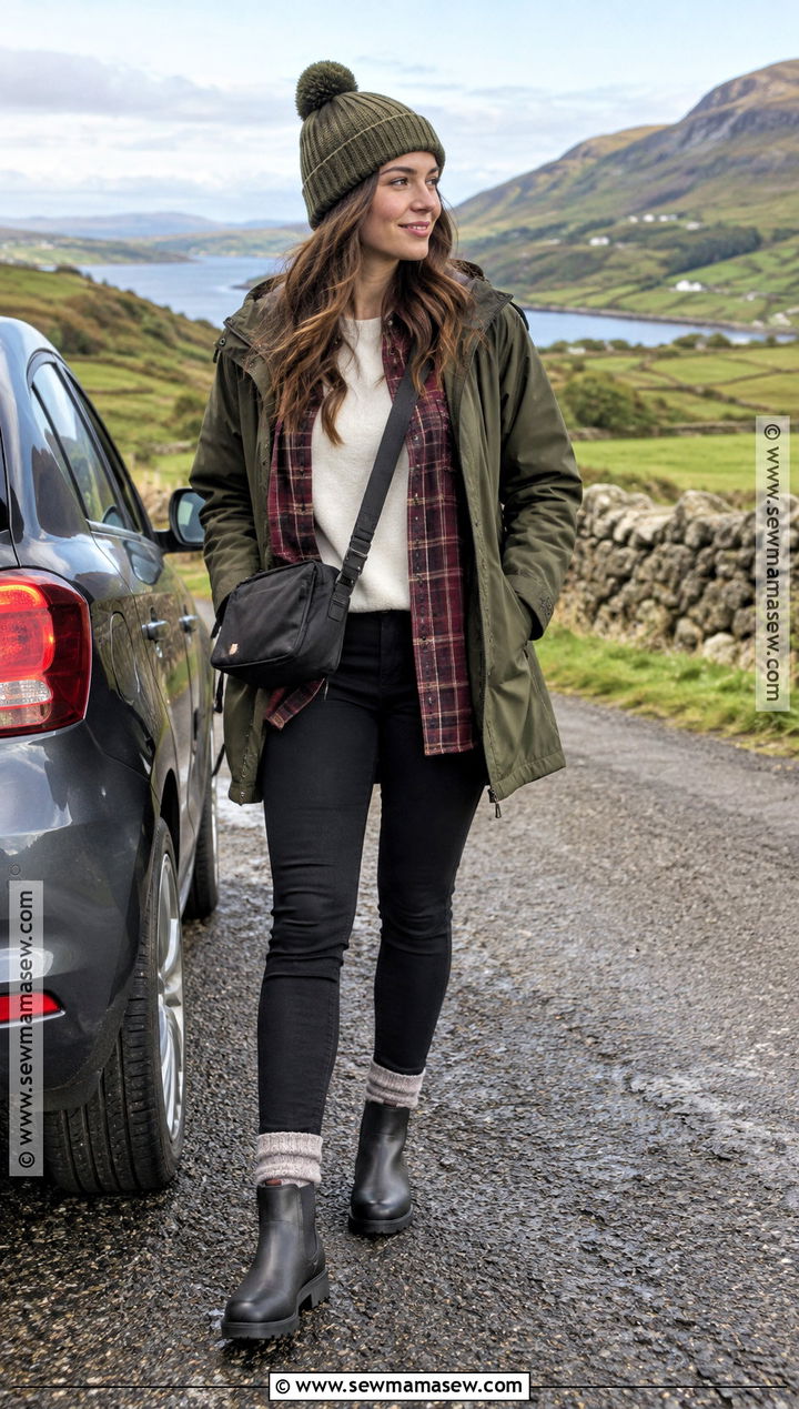 Ireland Fall Countryside Road Trip Outfit - 15 Ireland Travel Outfits Fall