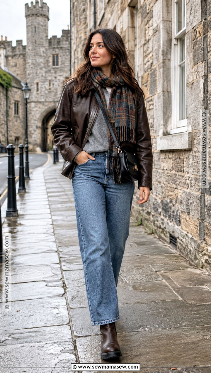 Ireland Fall Leather Jacket Outfit - 20 ireland fall outfits