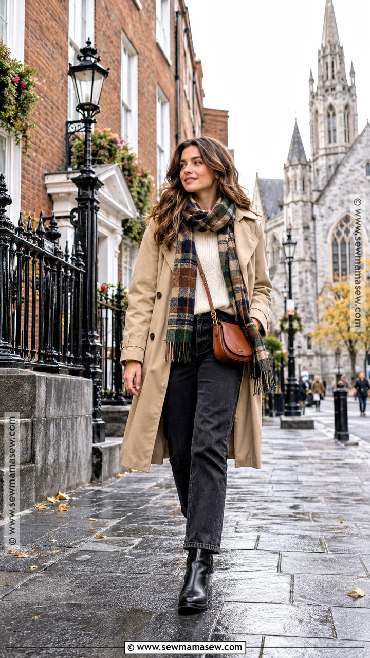 Ireland Fall Trench Coat Outfit - 20 ireland fall outfits