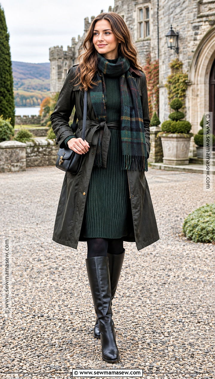 Ireland Knit Midi Dress And Boots Outfit - 15 Ireland In October Outfits