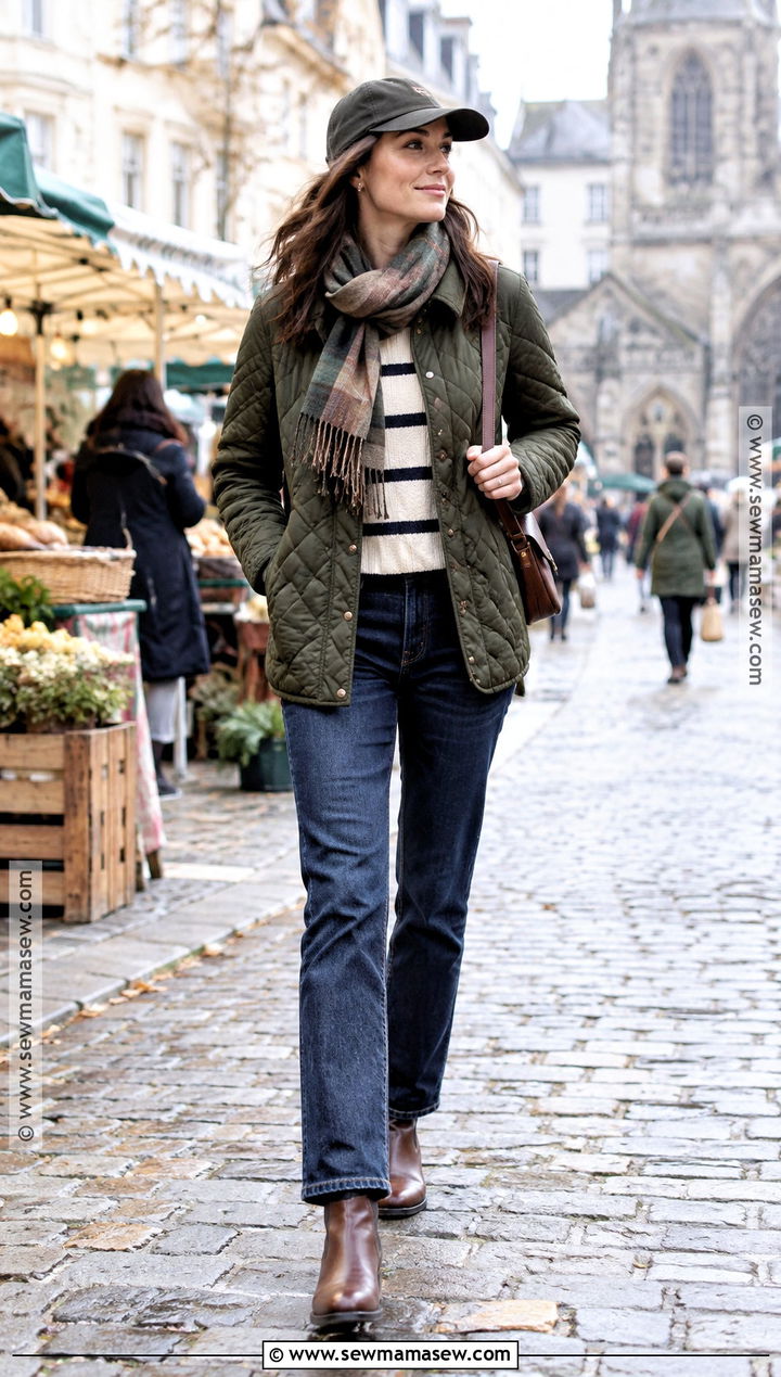 Ireland Quilted Jacket And Jeans Outfit - 15 Ireland In October Outfits
