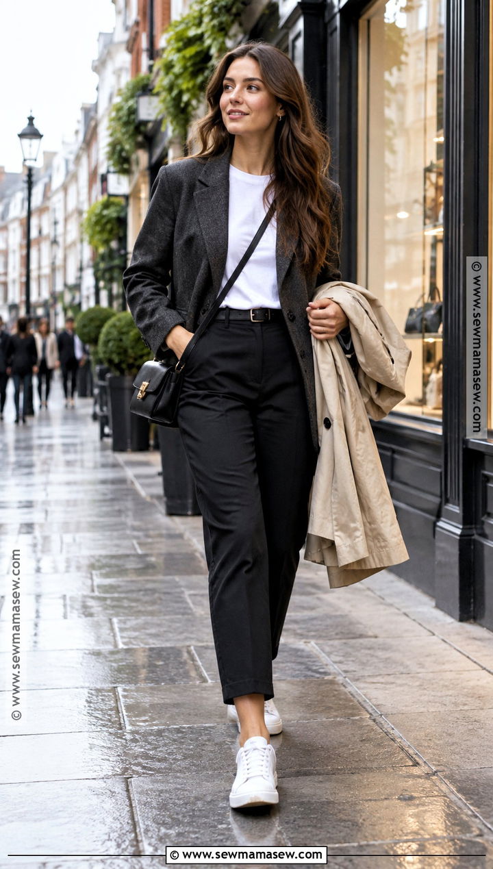 Ireland September Blazer And Sneakers Outfit - 20 outfits for ireland in september