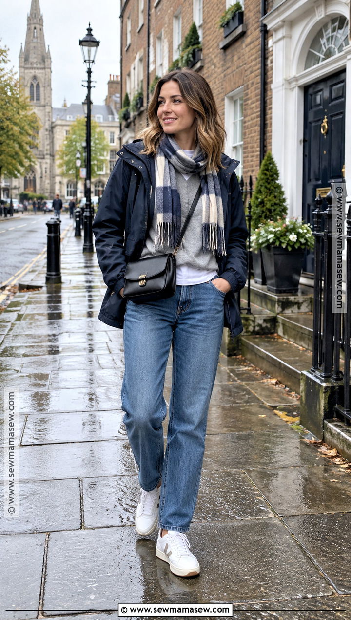 Ireland September Jeans And Rain Jacket Outfit - 20 outfits for ireland in september