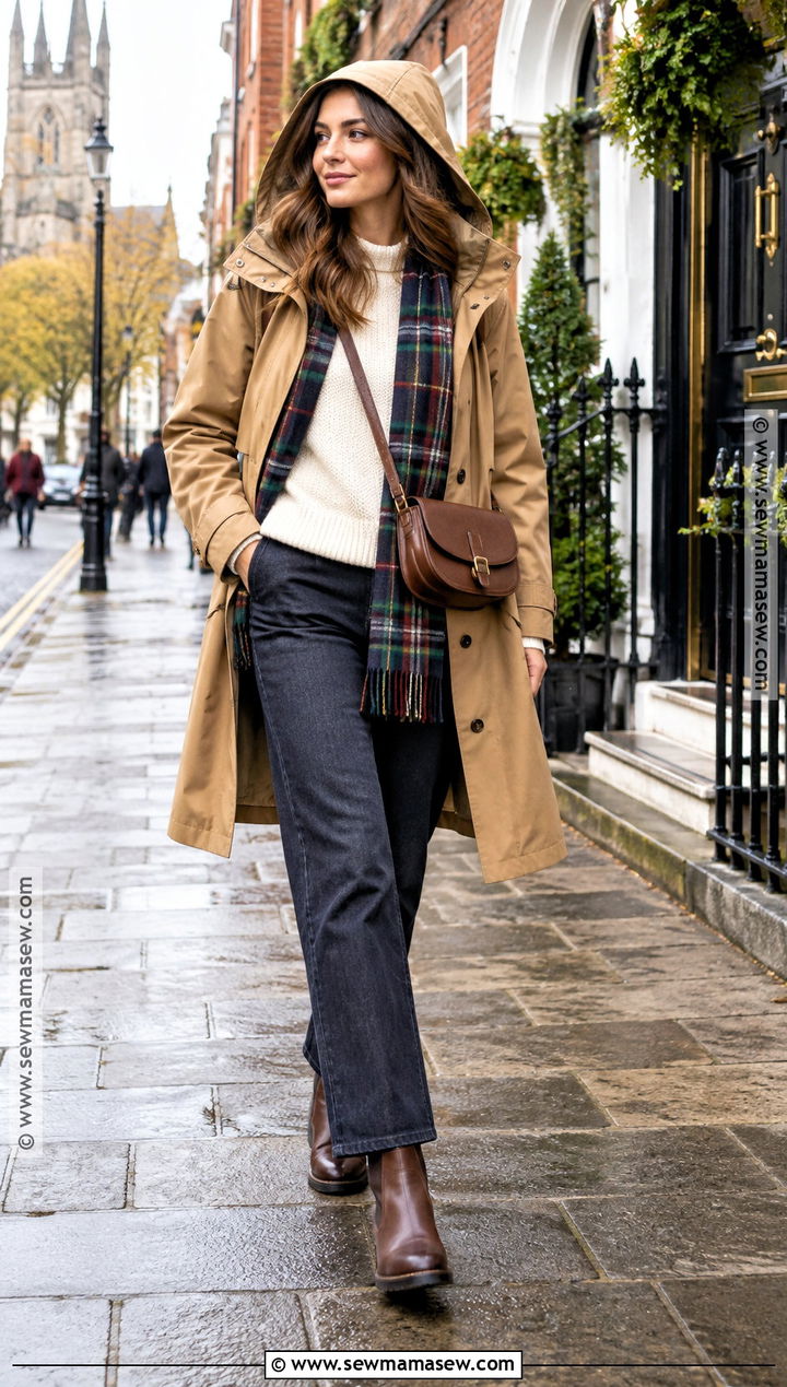 Ireland Waterproof Trench Coat Outfit - 15 Ireland In October Outfits