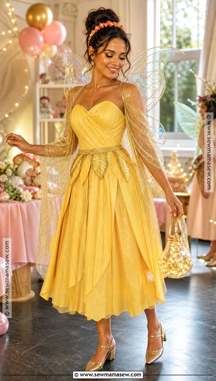 Iridessa Costume With Yellow Midi Dress - 35 iridessa costume ideas