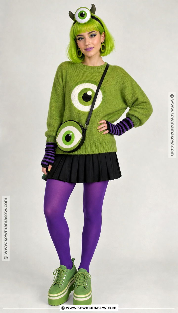 Iris Clops Costume With Green Eye Headband - 50 monster high costume ideas