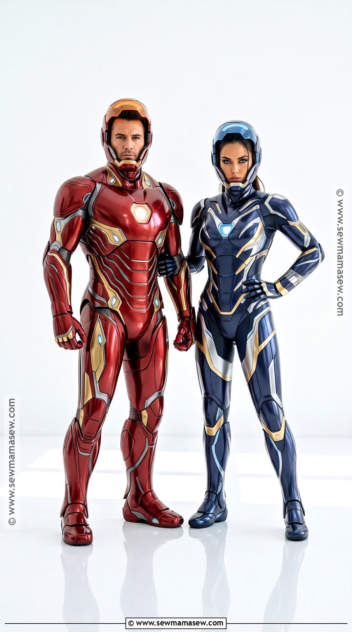 Iron Man And Rescue Couple Costume - 30 super hero couple costumes