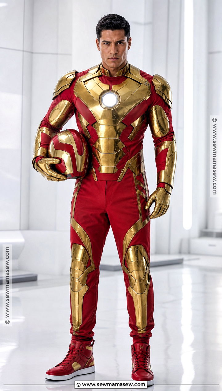 Iron Man Costume With Red And Gold Armor - 30 super hero costume ideas