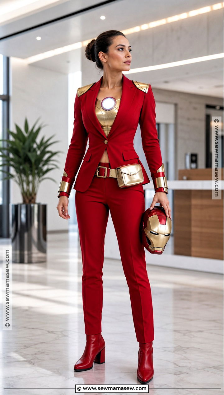 Iron Man Pantsuit Costume - 30 Iron Man Costume Ideas for Women