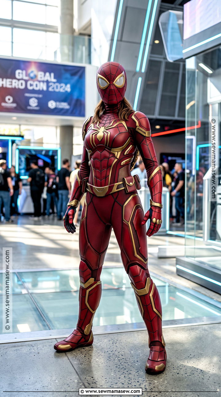 Iron Spider Costume With Gold Trim - 35 spider man costume ideas for women