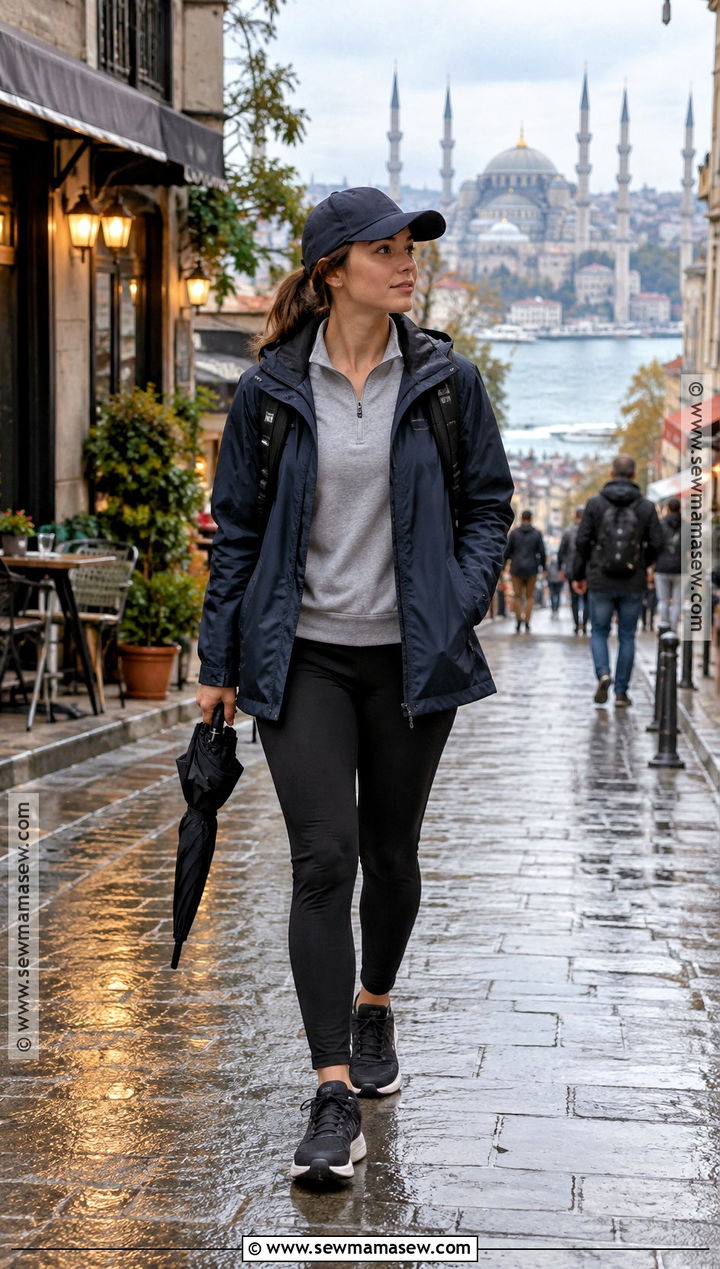 Istanbul Fall Rain Jacket And Leggings Outfit - 15 istanbul fall outfit ideas