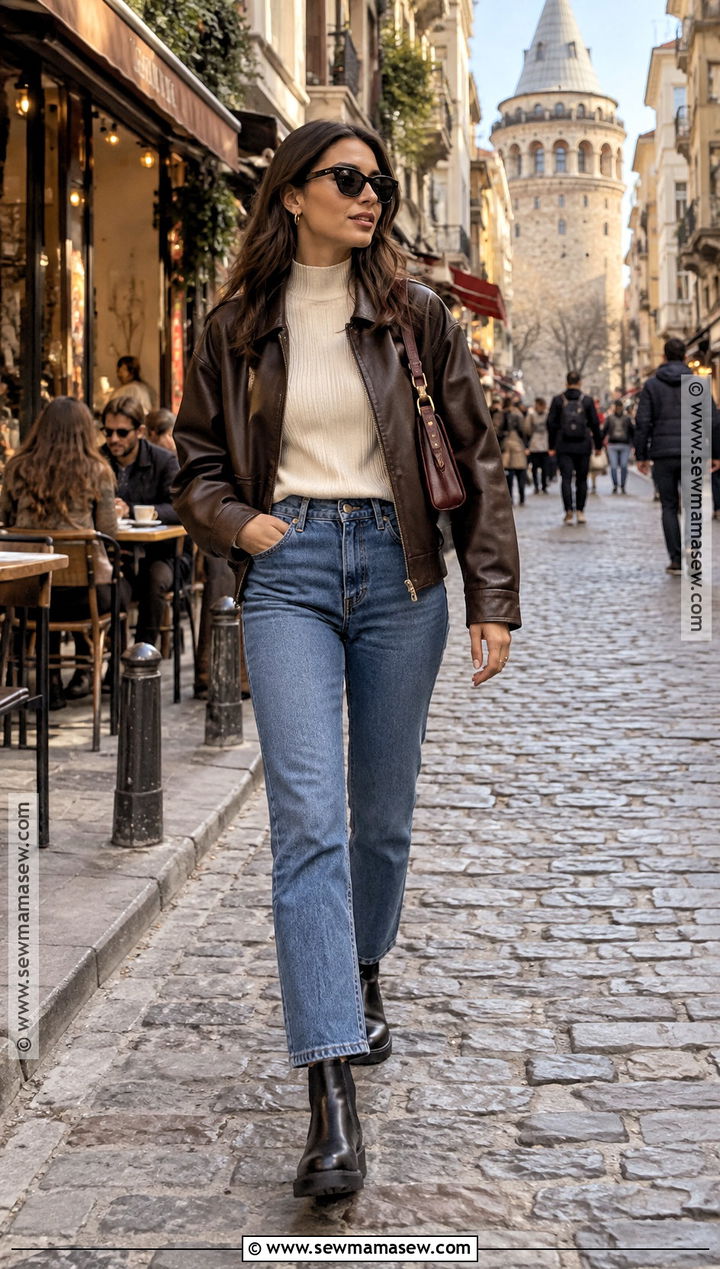 Istanbul Leather Jacket Outfit - 15 istanbul outfit ideas fall