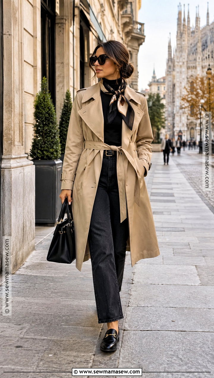 Italian Autumn Trench Coat Outfit - 25 italian autumn outfits