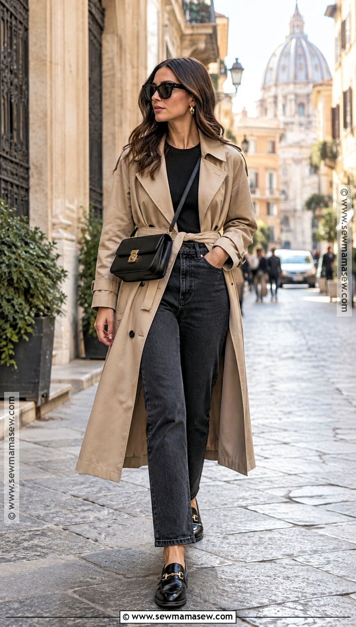 Italy Fall Trench Coat Outfit - 20 Fall Outfits Italy