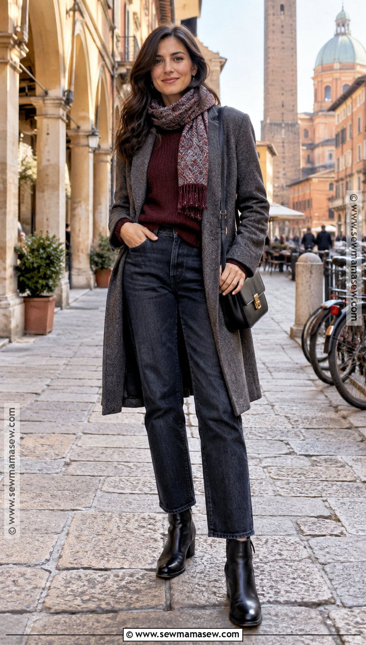 Italy November Sweater And Jeans Outfit - 20 Italy November Outfits