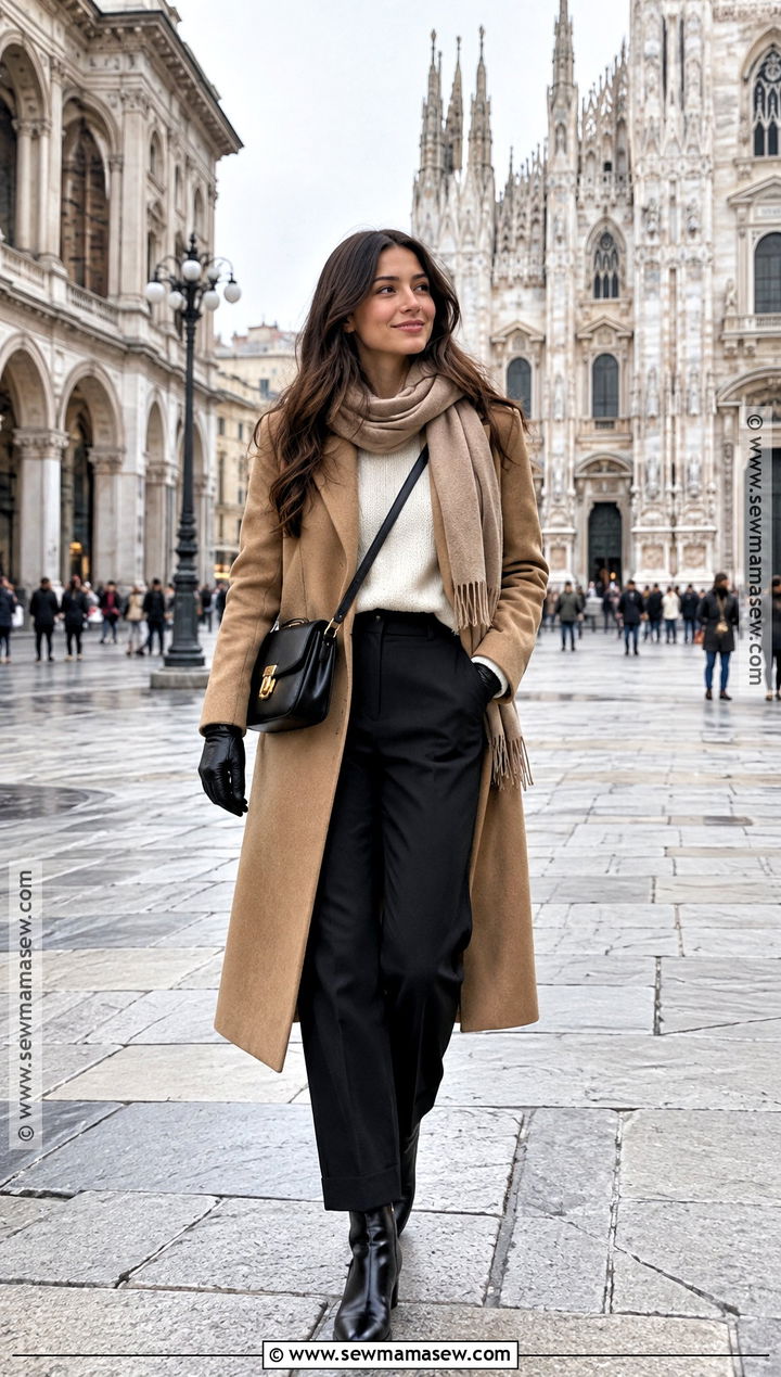 Italy November Wool Coat Outfit - 20 Italy In November Outfits