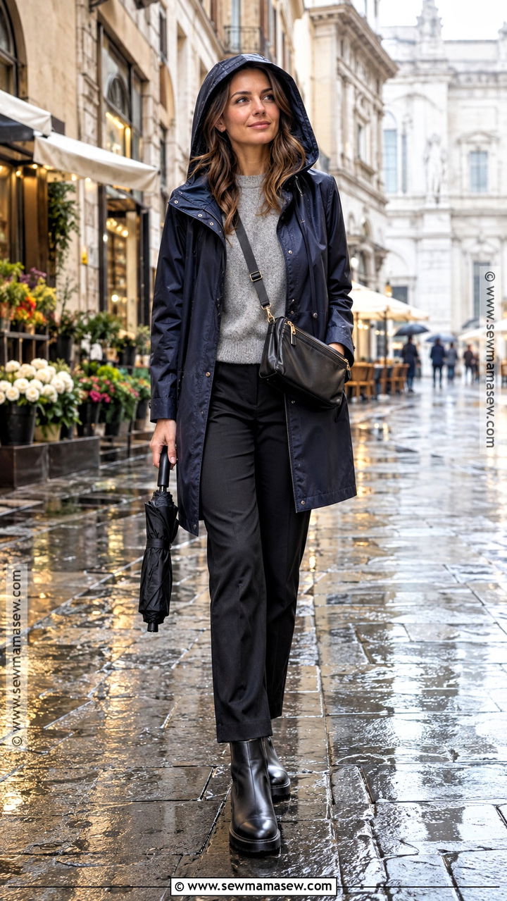 Italy October Raincoat And Ankle Boots Outfit - 20 Italy In October Outfits for Women