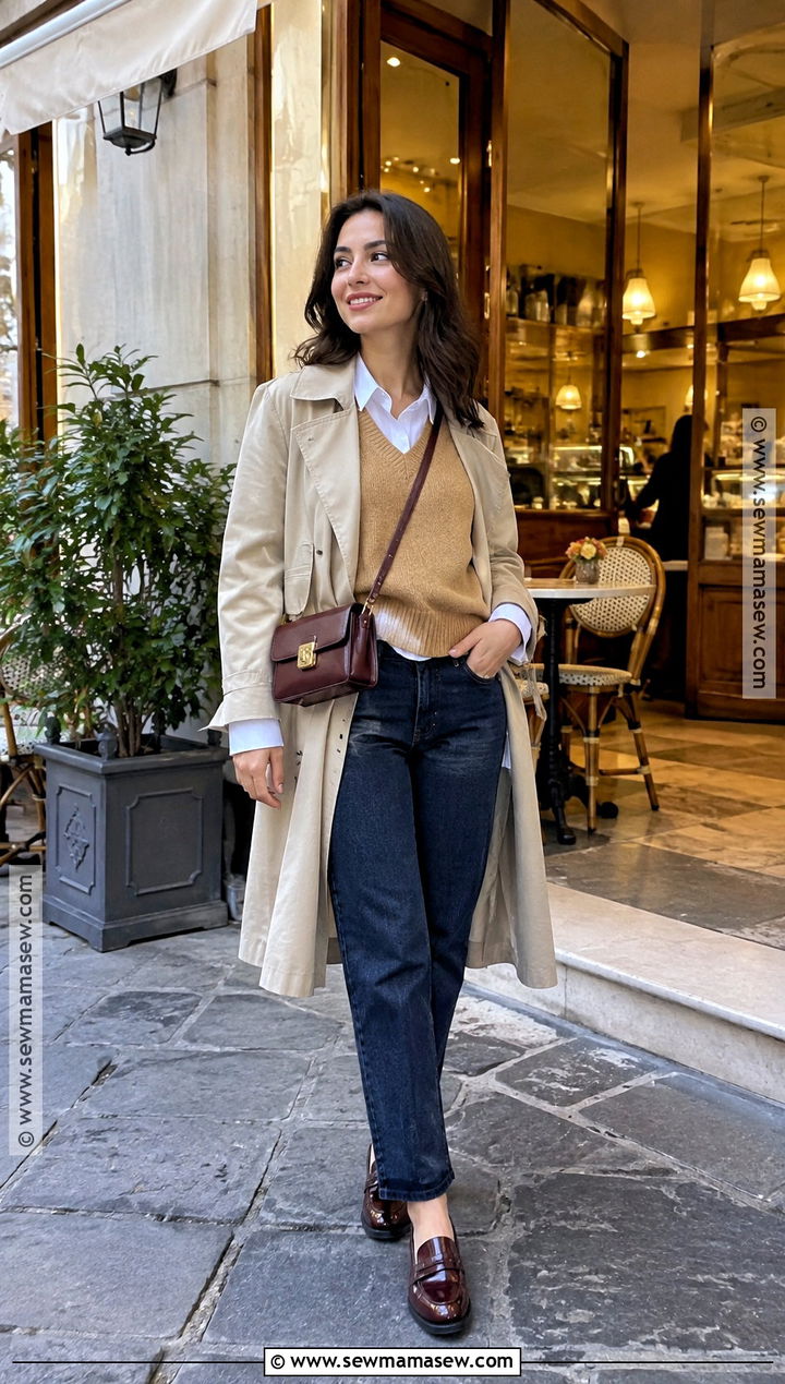 Italy October Sweater Vest And Button Down Outfit - 15 Clothes For Italy In October