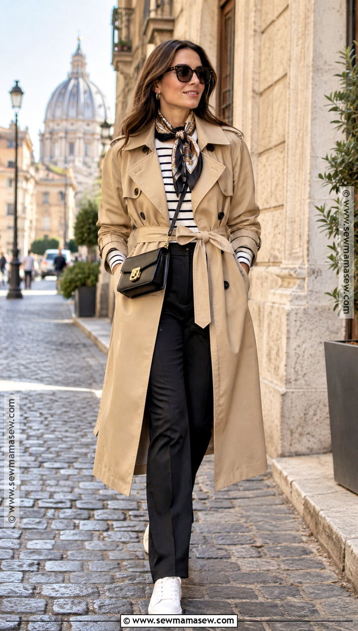 Italy October Trench Coat Outfit - 15 Clothes For Italy In October