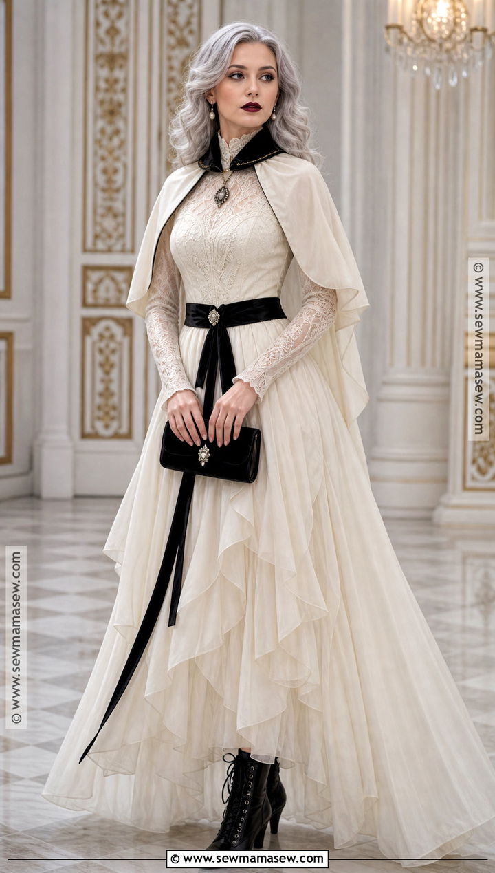 Ivory Gothic Vampire Ball Outfit - 30 vampire ball outfit ideas