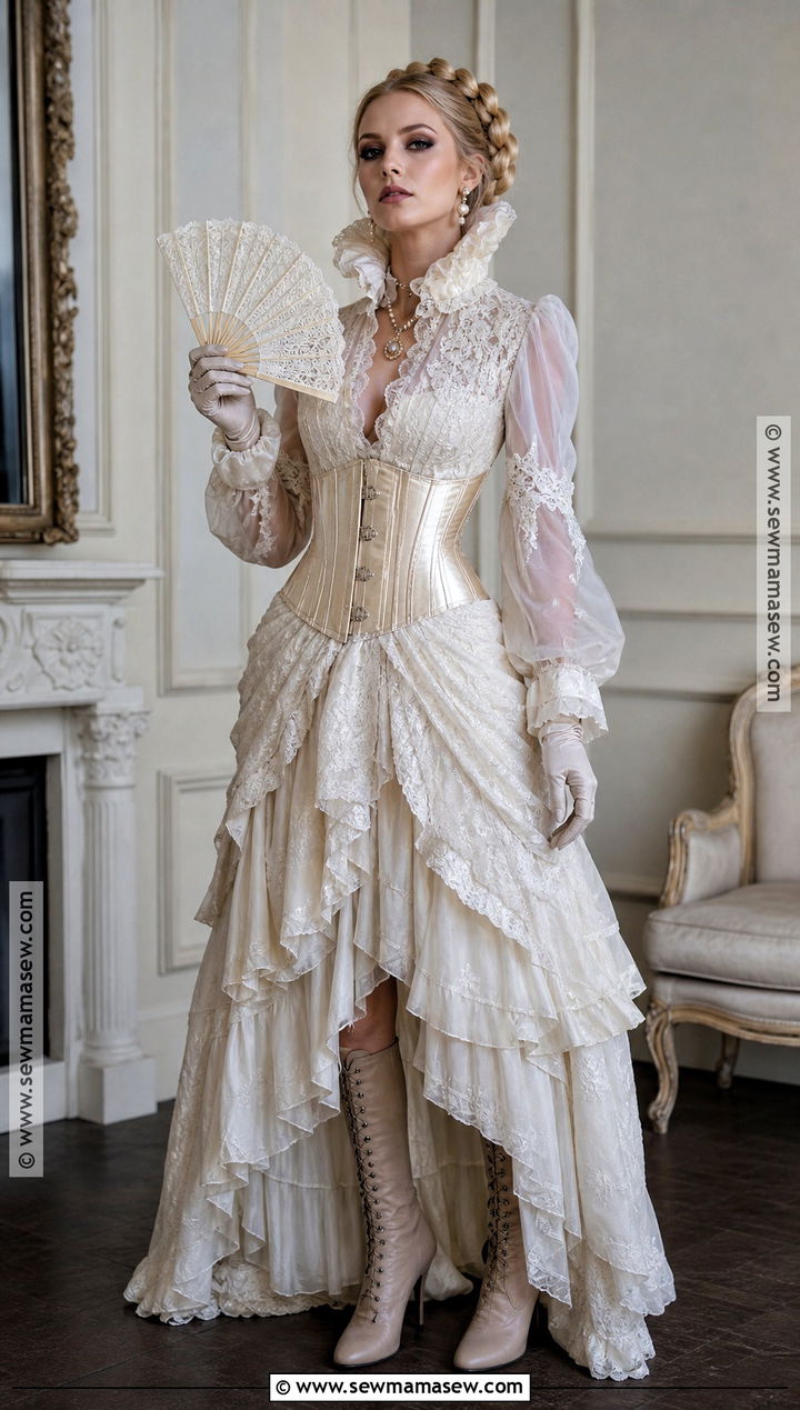 Ivory Lace Victorian Vampire Costume - 30 vampire dress victorian ideas