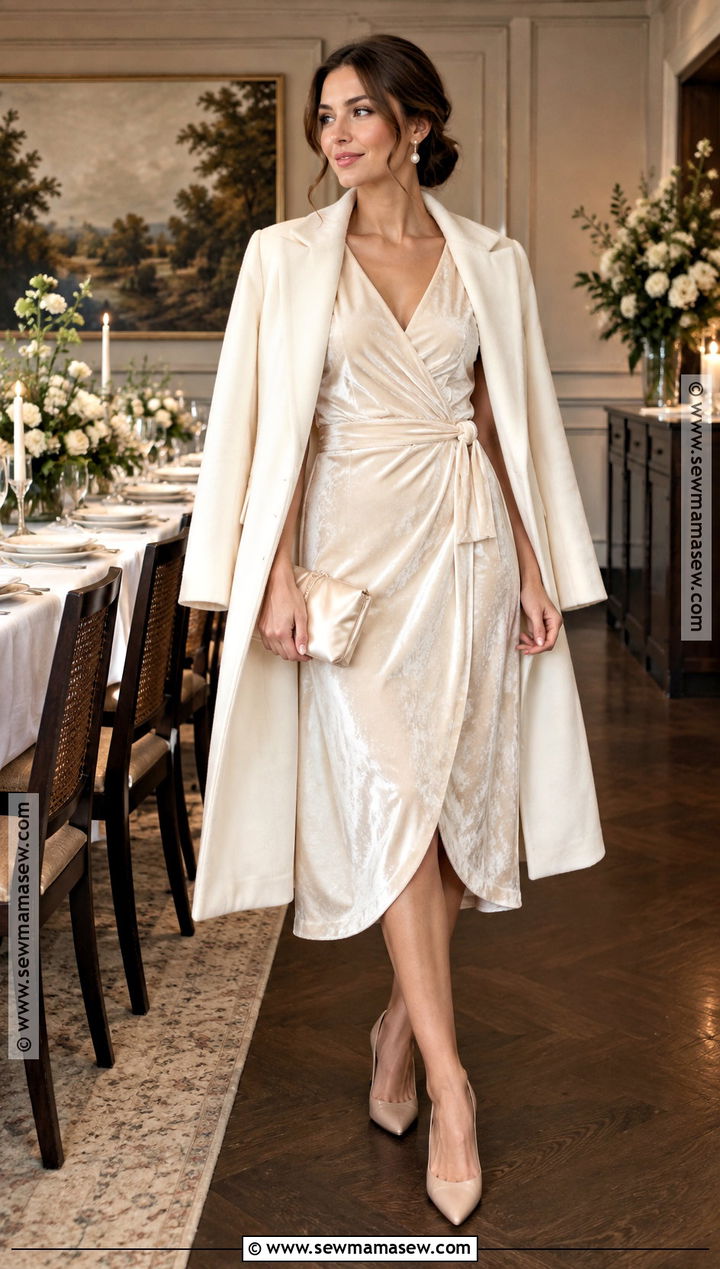Ivory Velvet Fall Bridal Brunch Outfit - 15 Fall Bridal Brunch Outfit Ideas