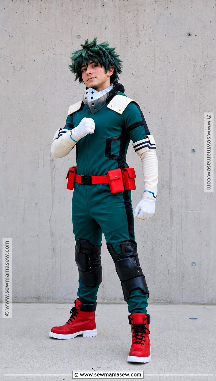 Izuku Midoriya Cosplay With Green Hero Suit - 30 Men Cosplay Ideas