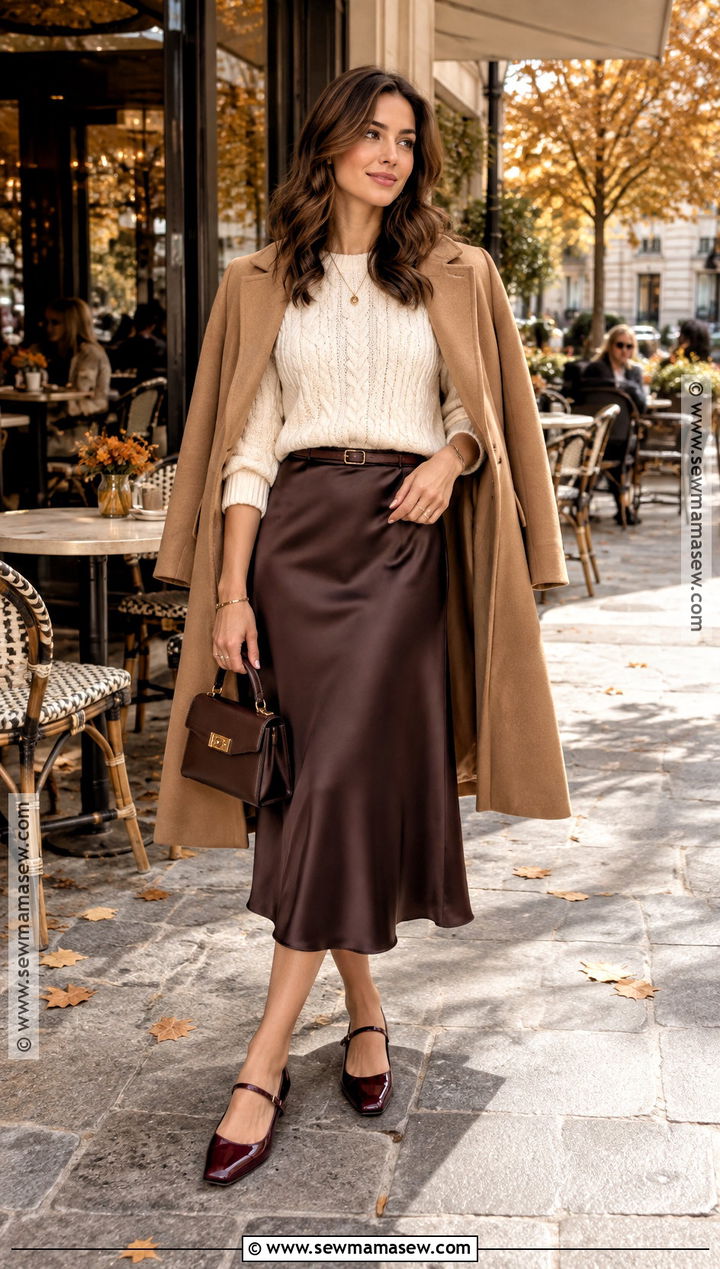 J Crew Cable Knit Sweater With Satin Skirt - 15 j crew fall lookbook ideas