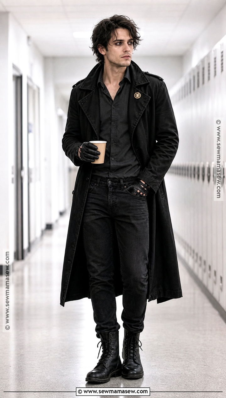 JD Black Trench Coat Costume - 35 heathers costume ideas