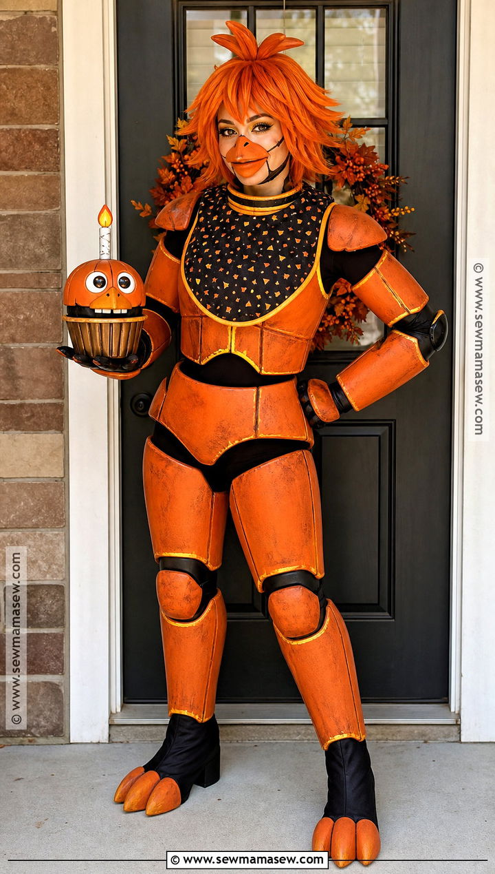 Jack O Chica Costume With Pumpkin Colors - 30 Chica Halloween Costume Ideas