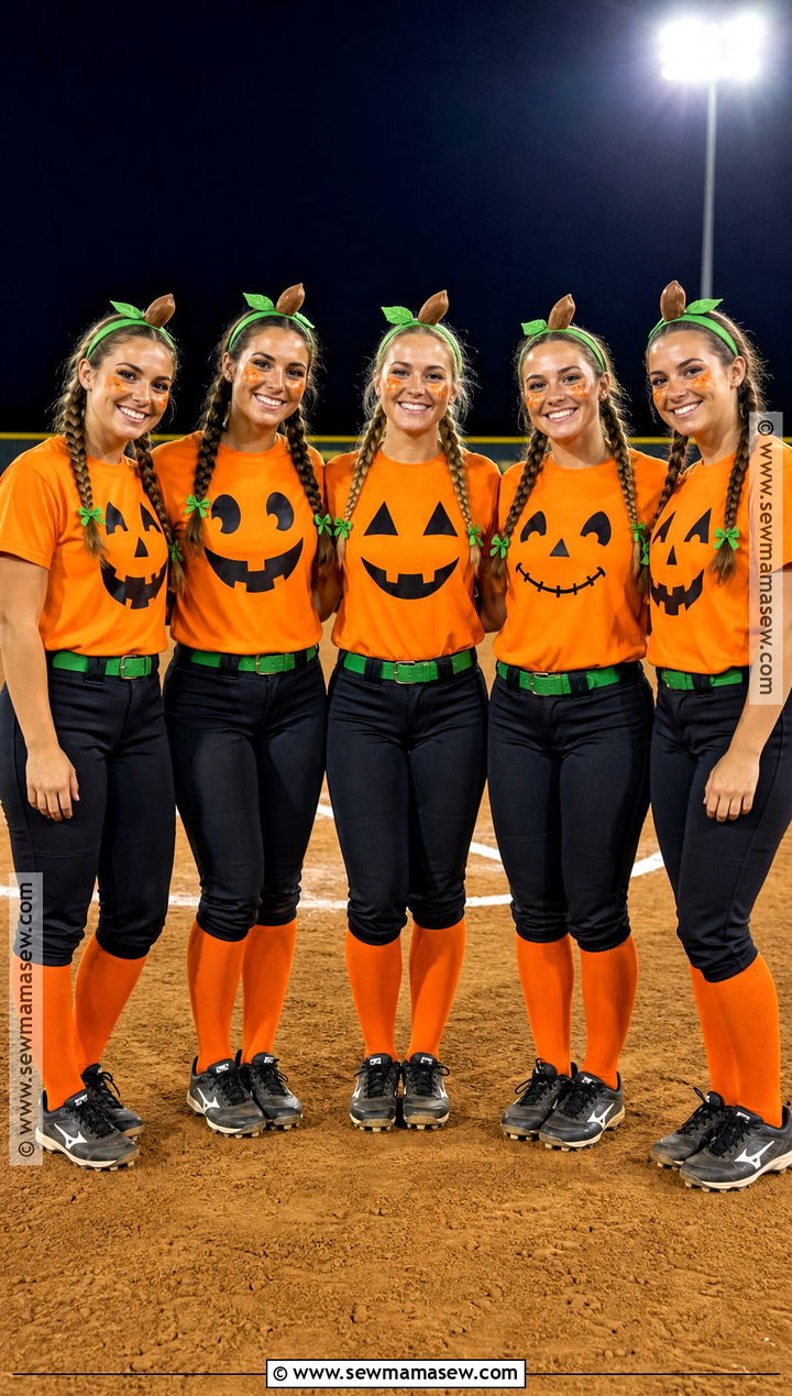 Jack O Lantern Softball Costume - 30 softball halloween costumes