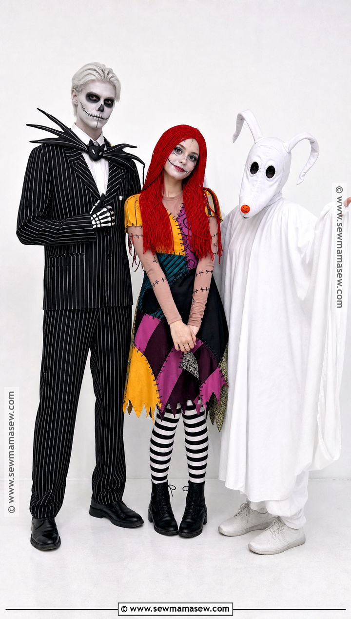Jack Sally And Zero Costume - 30 trio disney costumes